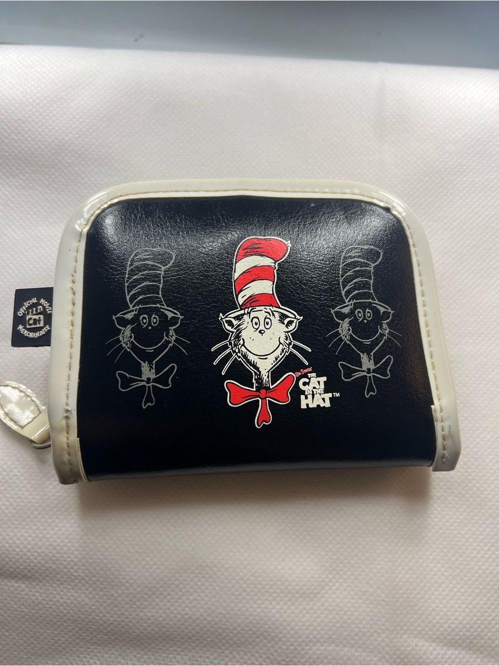 The Cat in the Hat Black & White Wallet with Red Accent